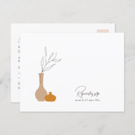 Boho minimalistische vazen | Liedverzoek + Maaltij Briefkaart