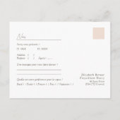 Boho minimalistische vazen | Liedverzoek + Maaltij Briefkaart (Achterkant)