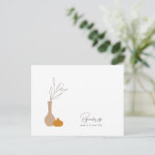 Boho minimalistische vazen | Liedverzoek + Maaltij Briefkaart (Staand voorkant)