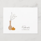 Boho Minimalistische Vazen | Nummerverzoek + Maalt Briefkaart (Voorkant)