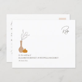 Boho minimalistische vazen | Song Request RSVP Briefkaart