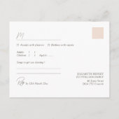 Boho minimalistische vazen | Song Request RSVP Briefkaart (Achterkant)