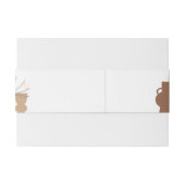 Boho minimalistische vazen Wraparound Uitnodigingen Wikkel (Achterkant Voorbeeld)