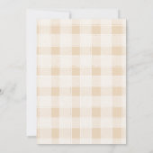 Boho Minimalistische Westerne Woestijnbruiloft Kaart (Achterkant)