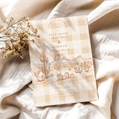 Boho Minimalistische Westerne Woestijnbruiloft Kaart