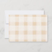 Boho Minimalistische Westerne Woestijnbruiloft RSVP Kaartje (Achterkant)