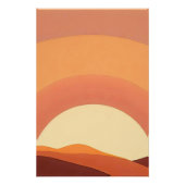 BOHO MINIMALISTISCHE ZONSONDERGANG PERFECT POSTER (Voorkant)