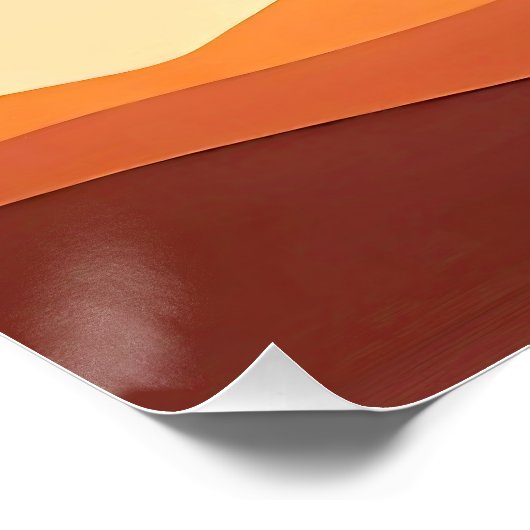 BOHO MINIMALISTISCHE ZONSONDERGANG PERFECT POSTER (Hoek)