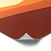 BOHO MINIMALISTISCHE ZONSONDERGANG POSTER (Hoek)