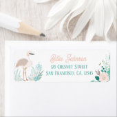 Boho Mint Green Ostrich Retouradres Labels (Insitu)