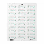Boho Mint Green Polar Beer Retour Adreslabels Etiket (Full Sheet)