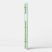Boho Mintgroene Hexagoon Goud & Geometrische Glam Case-Mate iPhone Case (Achterkant / Rechts)