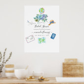 Boho Miss naar Mrs Bruiloft Welkom Poster (Keuken)