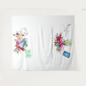 Boho Miss To Mrs Bruiloft Foto Booth Wandkleed (Voorkant (horizontaal))