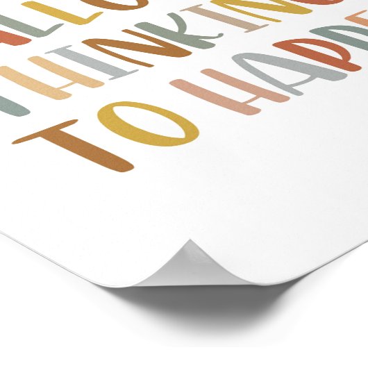 Boho Mistakes maken het mogelijk om te denken over Poster (Hoek)