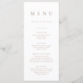 Boho Mocha Mousse 1 Minimalistisch Eenvoudig Platt Menu