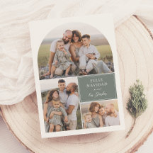 Boho Modern 4 Foto Boog Feliz Navidad Kerstmis