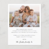 Boho Modern 4 foto collage boog kerstbudget (Achterkant)