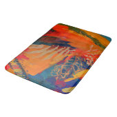 Boho Modern Abstract kunstwerk Badmat (Gekanteld)