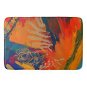 Boho Modern Abstract kunstwerk Badmat (Voorkant)