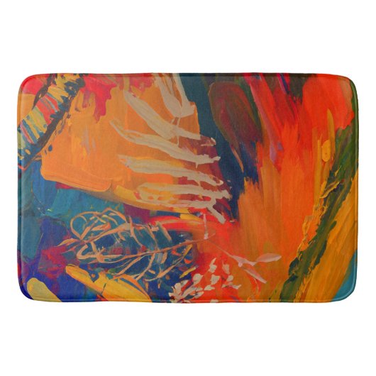 Boho Modern Abstract kunstwerk Badmat (Voorkant)