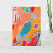 Boho Modern Abstract Kunstwerk Blank Kaart (Voorkant)