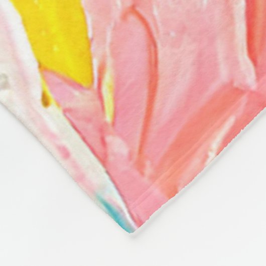 Boho Modern Abstract kunstwerk Fleece Deken (Hoek)