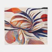 Boho Modern Abstract kunstwerk Fleece Deken (Voorkant (Horizontaal))