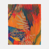 Boho Modern Abstract kunstwerk Fleece Deken (Voorkant)