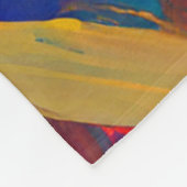 Boho Modern Abstract kunstwerk Fleece Deken (Hoek)