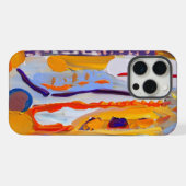 Boho Modern Abstract kunstwerk iPhone Hoesje (Achterkant horizontaal)