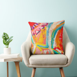 Boho Modern Abstract kunstwerk Kussen