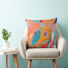 Boho Modern Abstract kunstwerk Kussen