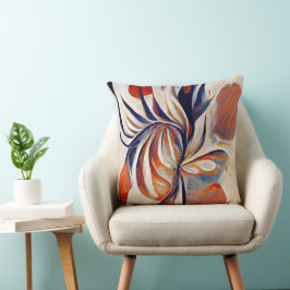 Boho Modern Abstract kunstwerk Kussen