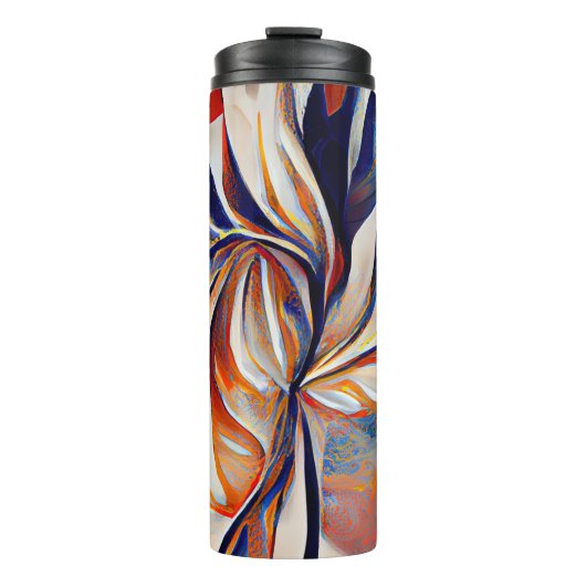 Boho Modern Abstract kunstwerk Thermosbeker (Voorkant)