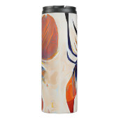 Boho Modern Abstract kunstwerk Thermosbeker (Achterkant)