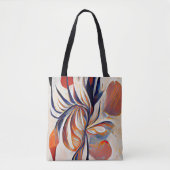 Boho Modern Abstract kunstwerk Tote Bag (Voorkant)