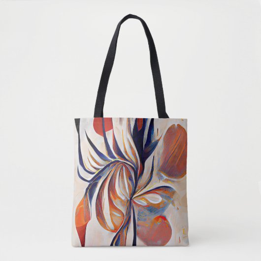 Boho Modern Abstract kunstwerk Tote Bag (Voorkant)