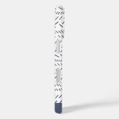 Boho Modern Abstracte Mudcloth Navy Personalized Case-Mate iPhone Case (Achterkant / Rechts)