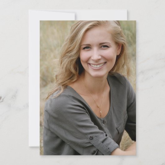 Boho Modern Afstuderen foto slaat de datum op Save The Date (Voorkant)