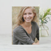 Boho Modern Afstuderen foto slaat de datum op Save The Date (Staand voorkant)