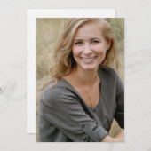 Boho Modern Afstuderen foto slaat de datum op Save The Date (Voorkant / Achterkant)