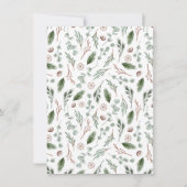 Boho Modern Arch kerstfeest Kaart (Achterkant)