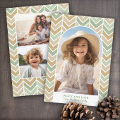 Boho Modern Arch - visgraat - 3 Foto - direct Feestdagenkaart