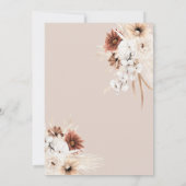 Boho Modern Arch Wedding-uitnodiging Kaart (Achterkant)