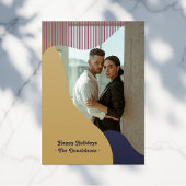 Boho Modern Arches Geometrische minimalistische va Feestdagenkaart