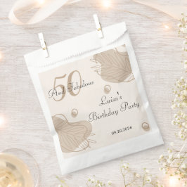 Boho modern blad alle leeftijden verjaardag bedankzakje