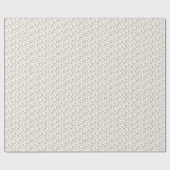 Boho modern blad alle leeftijden verjaardag cadeaupapier (Vlak)