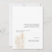 Boho Modern Blush Ultrasound Baby shower Kaart (Achterkant)