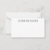 Boho Modern Botanical Black Cadeaubehuizing Notitiekaartje (Voorkant)